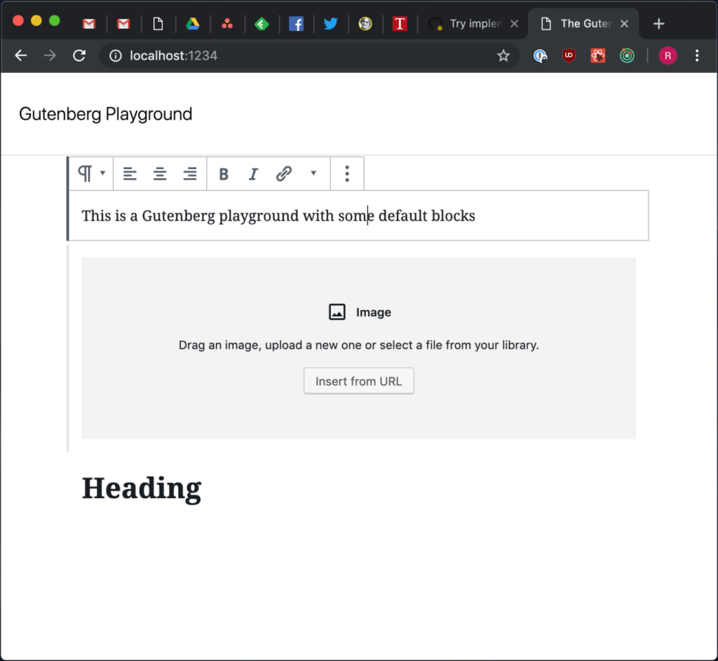 Gutenberg Playground 