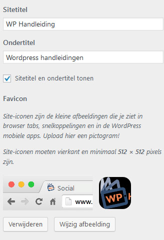 Favicon WordPress