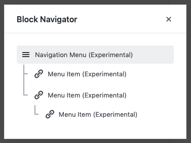 block navigatie