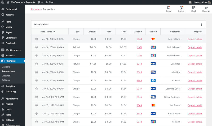 WooCommerce Payments plugin