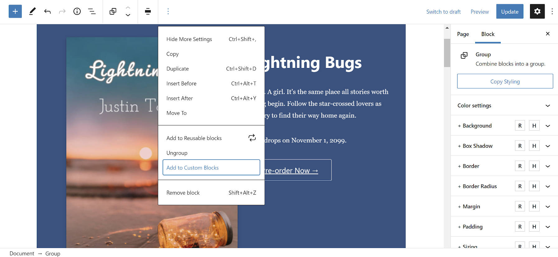 EditorPlus introduceert createablock feature WordPress Handleiding