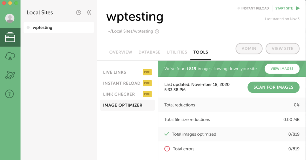 Local 5.9.2 voegt add-on voor afbeeldingsoptimalisatie toe